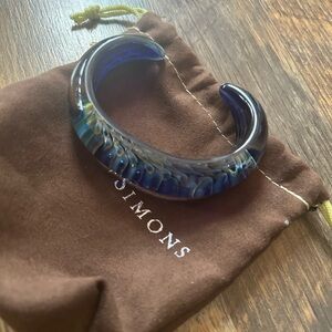 Ross-Simons Iridescent Blue Bangle